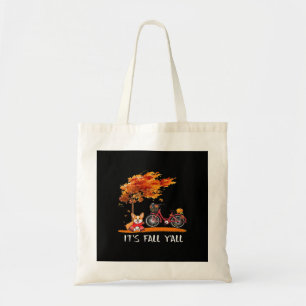 Tote Bag C’est automne Y’all Cardigan Dog Conception automn