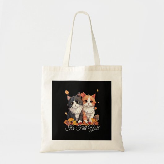 Tote Bag C’est le chatons chatons chatons de l’automne Y’al (Devant)
