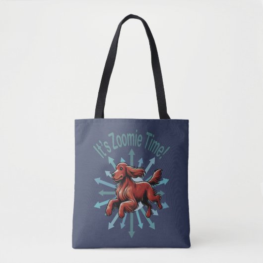 Tote Bag C’est Zoomie Time Irish Setter (Devant)
