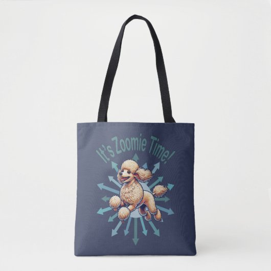 Tote Bag C’est Zoomie Time Poodle (Devant)