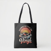 Tote Bag Ça sonne mieux sur le vinyle (Devant)