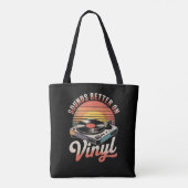 Tote Bag Ça sonne mieux sur le vinyle (Dos)