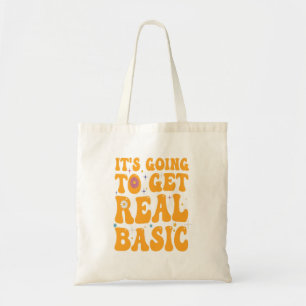 Tote Bag Ça va devenir vraiment basique amusant Citrouille 