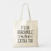 Tote Bag Ça va Guacamole Je suis aussi extra (Dos)