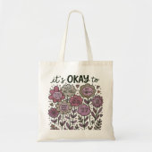 Tote Bag Ça va pour Boho Floral (Devant)