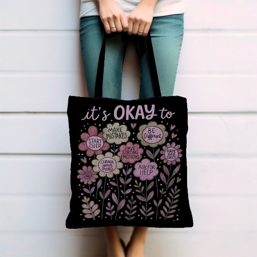 Tote Bag Ça va pour Boho Floral