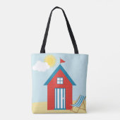 Tote Bag Cabane de Red Beach (Dos)