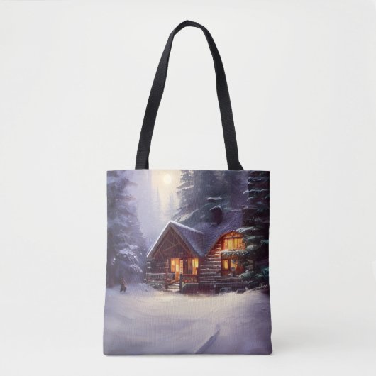 Tote Bag Cabine Mystique Rustique De Journal Parmi Les Ever (Devant)