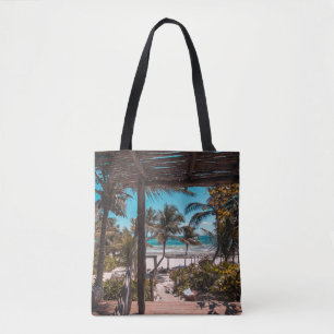 Tote Bag Cabine Nipa sous les cocotiers