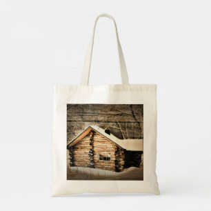 Tote Bag Cabine Rustique En Bois Dans La Nature