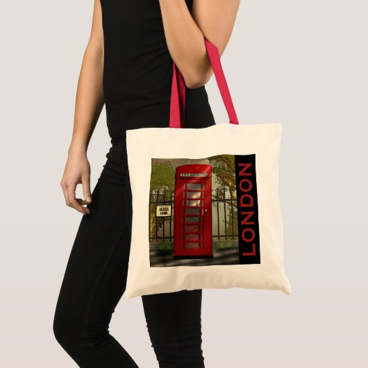 Tote Bag Cabine téléphonique rouge britannique Londres (Devant (produit))