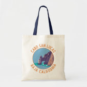 Tote Bag Cabo San Lucas Arch Mexique Retro Cercle en détres (Devant)