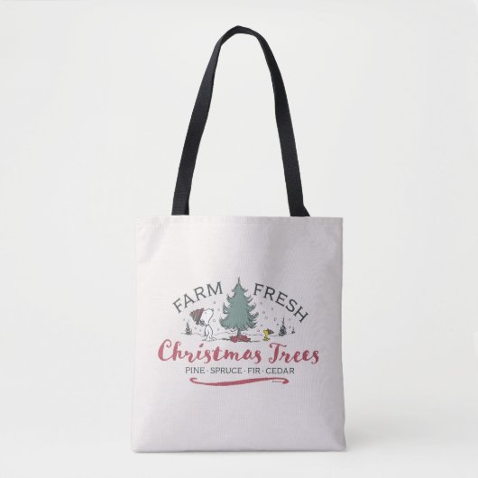 Tote Bag cacahuètes | Arbres de Noël frais de ferme (Devant)