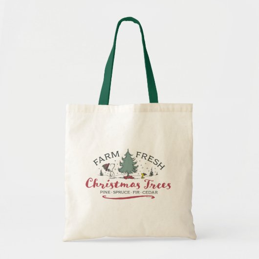 Tote Bag cacahuètes | Arbres de Noël frais de ferme (Devant)