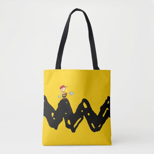 Tote Bag cacahuètes | Charlie Baseball Brown (Devant)