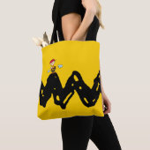 Tote Bag cacahuètes | Charlie Baseball Brown (De près)