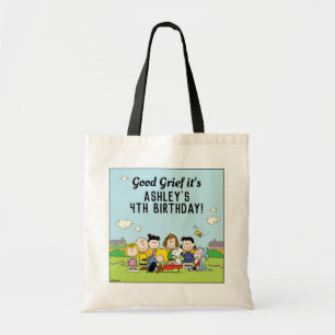 Tote Bag cacahuètes   Charlie Brown et Gang Anniversaire
