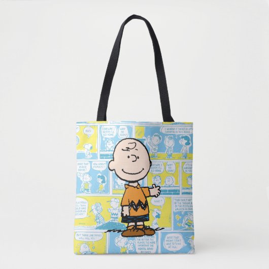 Tote Bag cacahuètes | Charlie Brown Motif de bande dessinée (Devant)