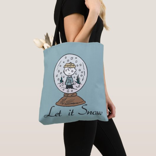 Tote Bag cacahuètes | Charlie Brown Snow Globe (De près)