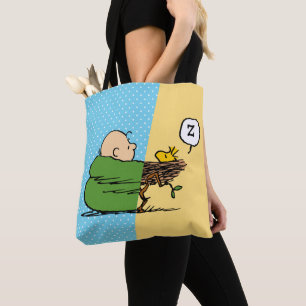 Tote Bag cacahuètes Charlie Brown & Woodstock Half & Half