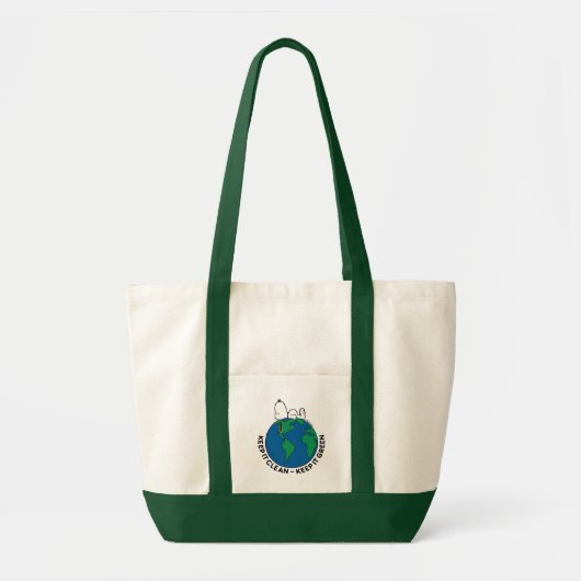 Tote Bag cacahuètes | Gardez le propre Gardez le vert (Devant)