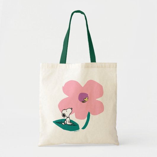 Tote Bag cacahuètes | Illustration Nature Rose Flower (Devant)