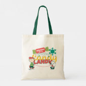 Tote Bag cacahuètes | Marcher Dans Un Pays De Bonbons D'Hiv (Dos)