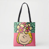 Tote Bag cacahuètes | Moitié et demi-fleurs Sally (Devant)