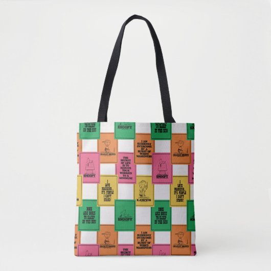 Tote Bag cacahuètes | Motif Colorblock amusant (Devant)