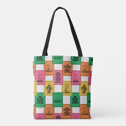 Tote Bag cacahuètes | Motif Colorblock amusant (Dos)