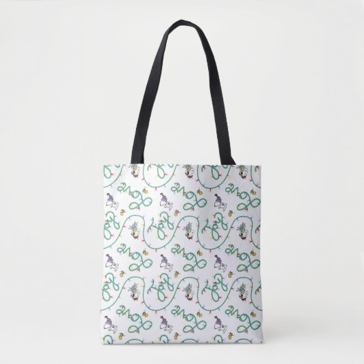 Tote Bag cacahuètes | Motif d'amour de Noël brillant et bri (Devant)