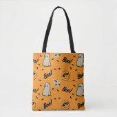 Tote Bag cacahuètes | Motif d'Halloween de l'équipage Éffra (Devant)