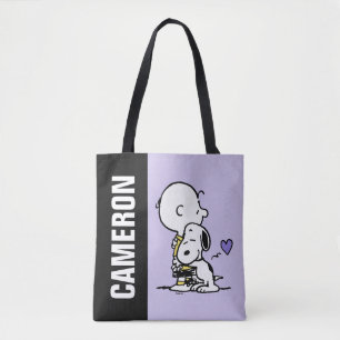 Tote Bag cacahuètes   Saint Valentin   Charlie Brown & Snoo