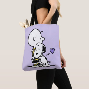 Tote Bag cacahuètes   Saint Valentin   Charlie Brown & Snoo