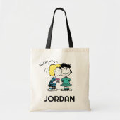 Tote Bag cacahuètes | Saint Valentin | Lucy & Schroeder Kis (Devant)