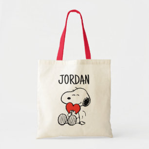 Tote Bag cacahuètes   Saint Valentin   Snoopy Heart Hug