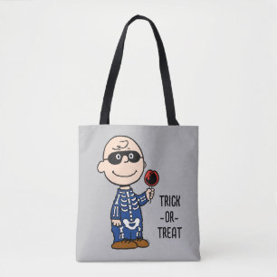 Tote Bag cacahuètes   Skeleton Charlie Brown