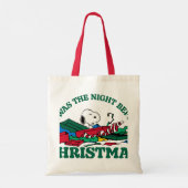 Tote Bag cacahuètes | Snoopy 'C'était la nuit avant Noël (Dos)