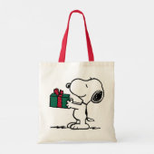 Tote Bag cacahuètes | Snoopy Christmas Gift Giver (Dos)
