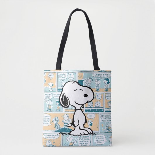 Tote Bag cacahuètes | Snoopy Comic Motif (Devant)