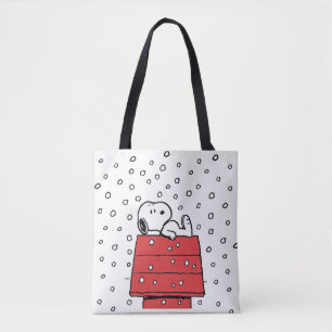 Tote Bag cacahuètes   Snoopy Doghouse Snowflakes