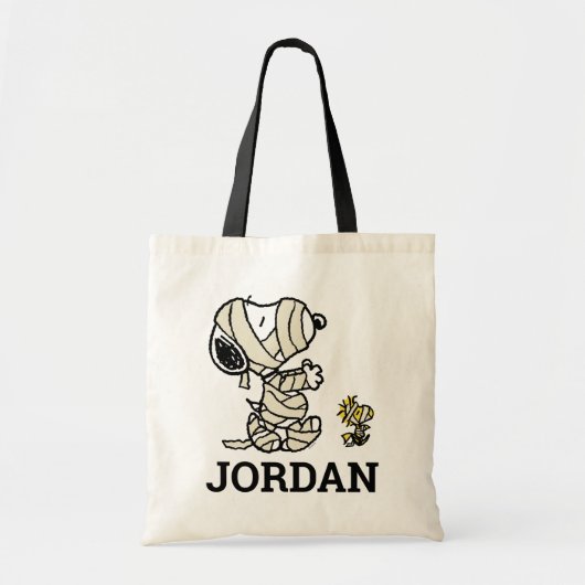 Tote Bag cacahuètes | Snoopy et Woodstock Mummies (Devant)