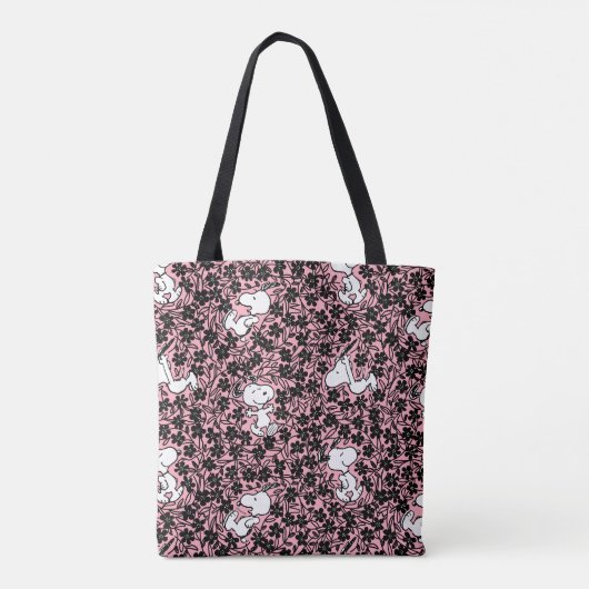 Tote Bag cacahuètes | Snoopy Flower Vine Motif (Dos)