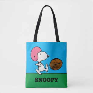 Tote Bag cacahuètes   Snoopy Football Kicker