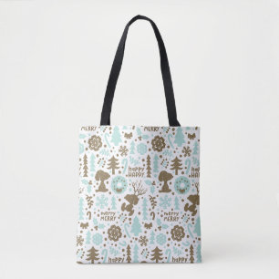 Tote Bag cacahuètes   Snoopy Frosty Motif de Noël