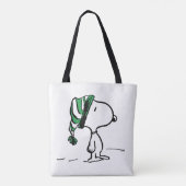 Tote Bag cacahuètes | Snoopy Green Casquette de neige (Dos)