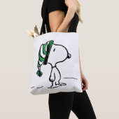 Tote Bag cacahuètes | Snoopy Green Casquette de neige (De près)