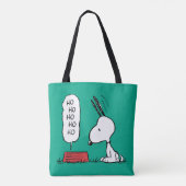 Tote Bag cacahuètes | Snoopy Ho Ho Ho Plat alimentaire (Dos)