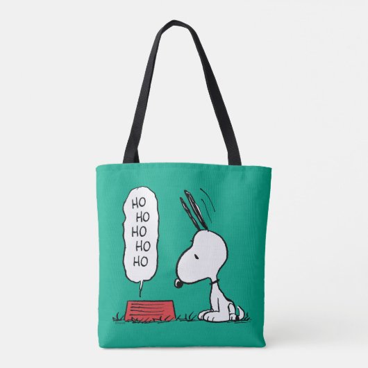 Tote Bag cacahuètes | Snoopy Ho Ho Ho Plat alimentaire (Dos)