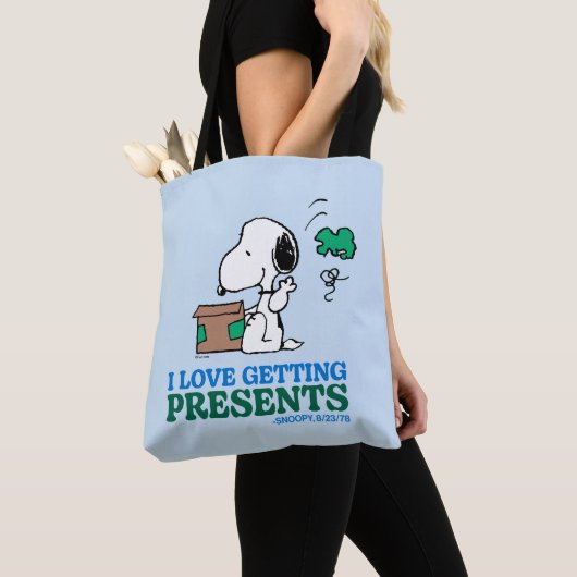 Tote Bag cacahuètes | Snoopy I Love Obtenir des présentatio (De près)